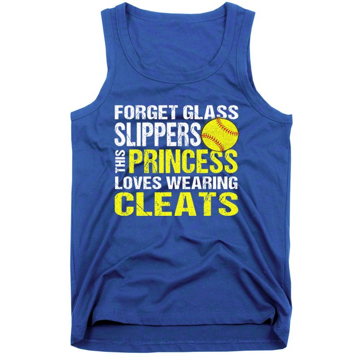 Softball Cute Gift Cleats Pitcher Catcher Team Player Gift Cute Gift Tank Top