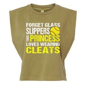 Softball Cute Gift Cleats Pitcher Catcher Team Player Gift Cute Gift Garment-Dyed Women's Muscle Tee