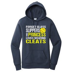 Softball Cute Gift Cleats Pitcher Catcher Team Player Gift Cute Gift Women's Pullover Hoodie