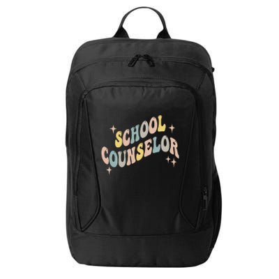 School Counselor groovy Guidance Counselor City Backpack