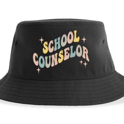 School Counselor groovy Guidance Counselor Sustainable Bucket Hat