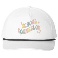 School Counselor groovy Guidance Counselor Snapback Five-Panel Rope Hat