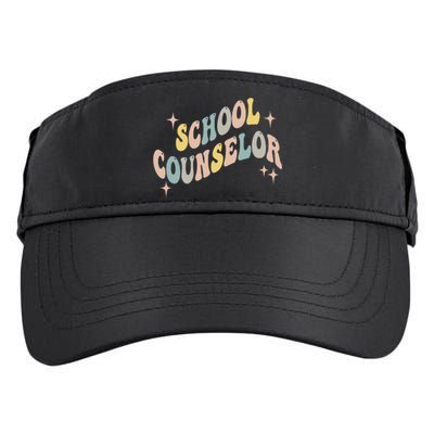 School Counselor groovy Guidance Counselor Adult Drive Performance Visor