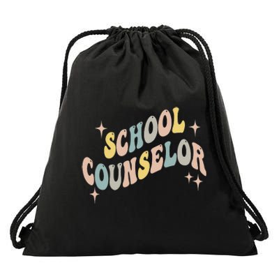 School Counselor groovy Guidance Counselor Drawstring Bag