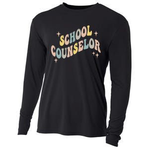 School Counselor groovy Guidance Counselor Cooling Performance Long Sleeve Crew