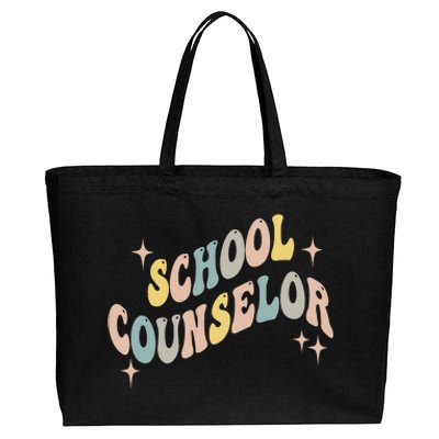 School Counselor groovy Guidance Counselor Cotton Canvas Jumbo Tote