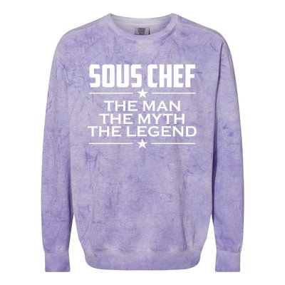 Sous Chef Gift For Sous Chef Coworker Gift Colorblast Crewneck Sweatshirt