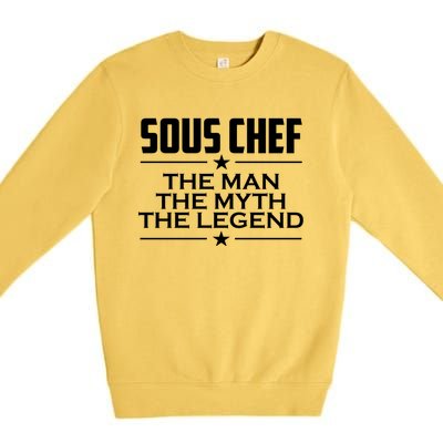 Sous Chef Gift For Sous Chef Coworker Gift Premium Crewneck Sweatshirt