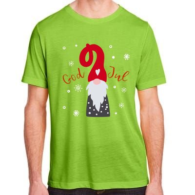 Santa Christmas Gift God Jul Gnome Tomte Lefse Xmas Gift Adult ChromaSoft Performance T-Shirt