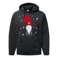 Santa Christmas Gift God Jul Gnome Tomte Lefse Xmas Gift Performance Fleece Hoodie