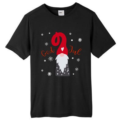 Santa Christmas Gift God Jul Gnome Tomte Lefse Xmas Gift Tall Fusion ChromaSoft Performance T-Shirt