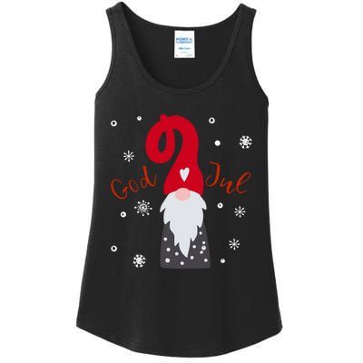 Santa Christmas Gift God Jul Gnome Tomte Lefse Xmas Gift Ladies Essential Tank