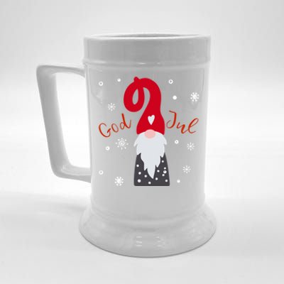 Santa Christmas Gift God Jul Gnome Tomte Lefse Xmas Gift Beer Stein