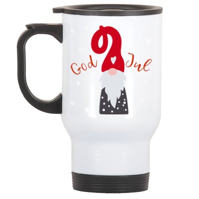 Santa Christmas Gift God Jul Gnome Tomte Lefse Xmas Gift Stainless Steel Travel Mug