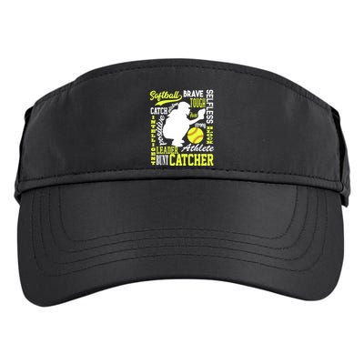 Softball Catcher Great For Ns Traits Of A Catcher Gift Adult Drive Performance Visor