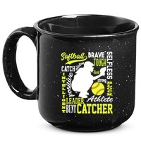 Softball Catcher Great For Ns Traits Of A Catcher Gift 15oz Campfire Ceramic Mug
