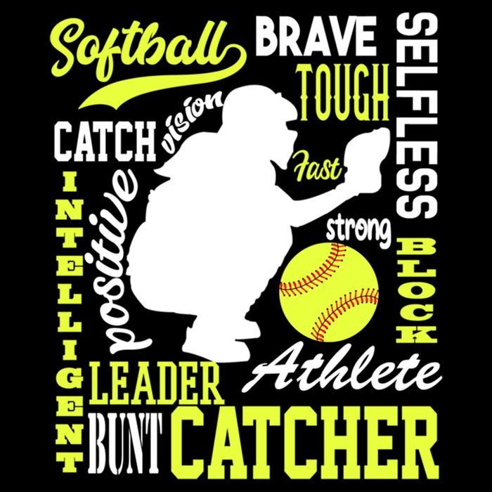 Softball Catcher Great For Ns Traits Of A Catcher Gift Flat Bill Trucker Hat