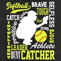 Softball Catcher Great For Ns Traits Of A Catcher Gift Golf Towel