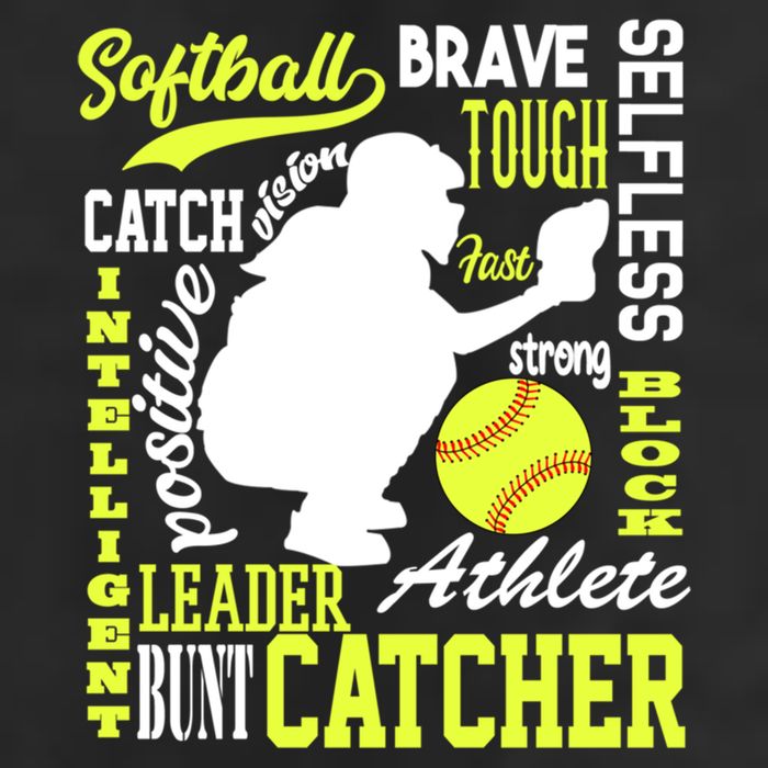 Softball Catcher Great For Ns Traits Of A Catcher Gift Golf Towel