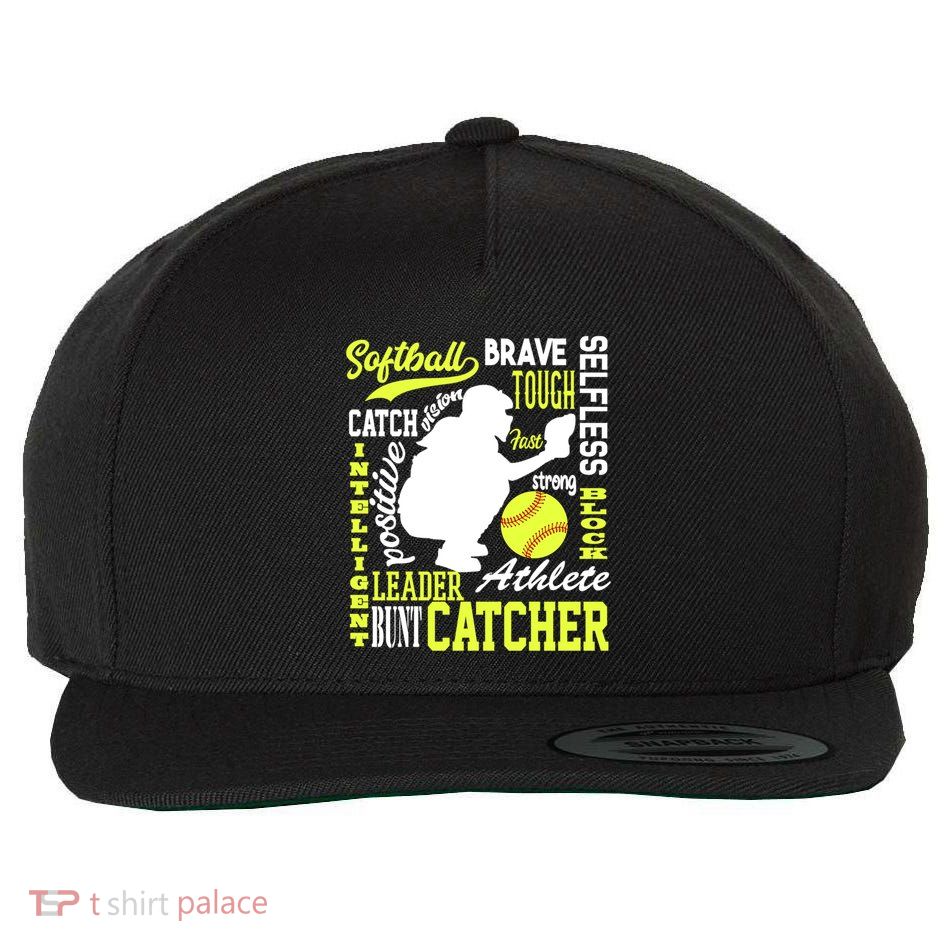 Softball Catcher Great For Ns Traits Of A Catcher Gift Wool Snapback Cap