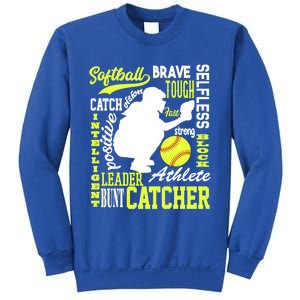 Softball Catcher Great For Ns Traits Of A Catcher Gift Sweatshirt