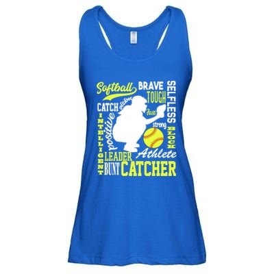 Softball Catcher Great For Ns Traits Of A Catcher Gift Ladies Essential Flowy Tank