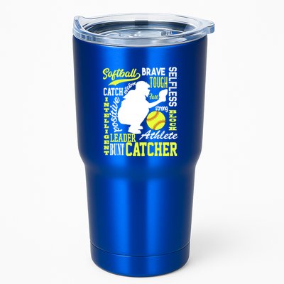Softball Catcher Great For Ns Traits Of A Catcher Gift Tumbler