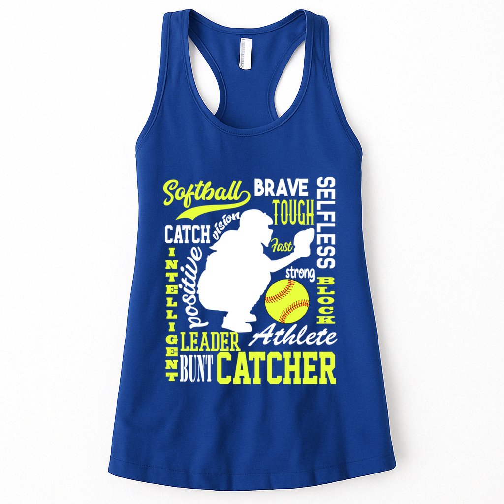 Softball Catcher Great For Ns Traits Of A Catcher Gift Womens Tank Top