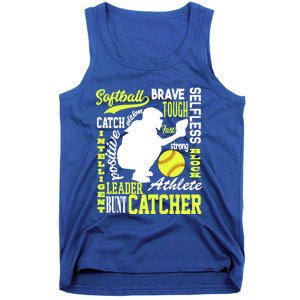 Softball Catcher Great For Ns Traits Of A Catcher Gift Tank Top