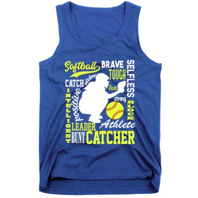Softball Catcher Great For Ns Traits Of A Catcher Gift Tank Top
