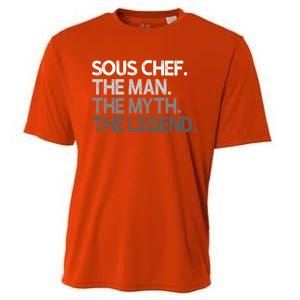 Sous Chef Gift The Myth Legend Gift Cooling Performance Crew T-Shirt