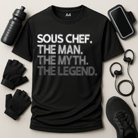 Sous Chef Gift The Myth Legend Gift Cooling Performance Crew T-Shirt