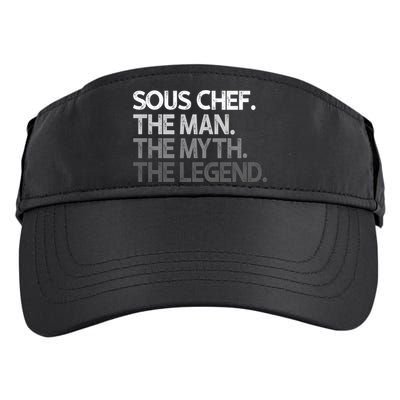 Sous Chef Gift The Myth Legend Gift Adult Drive Performance Visor