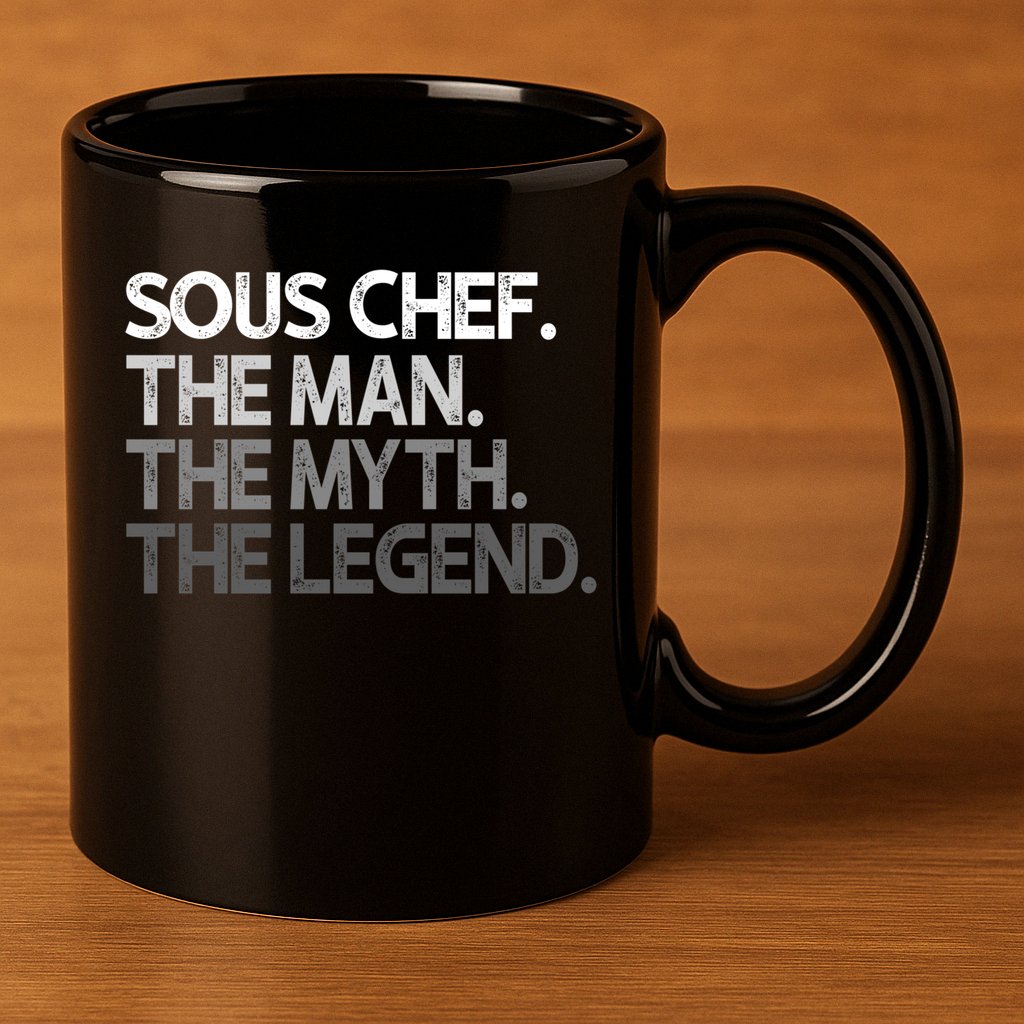 Sous Chef Gift The Myth Legend Gift 11oz C Handle Ceramic Mug