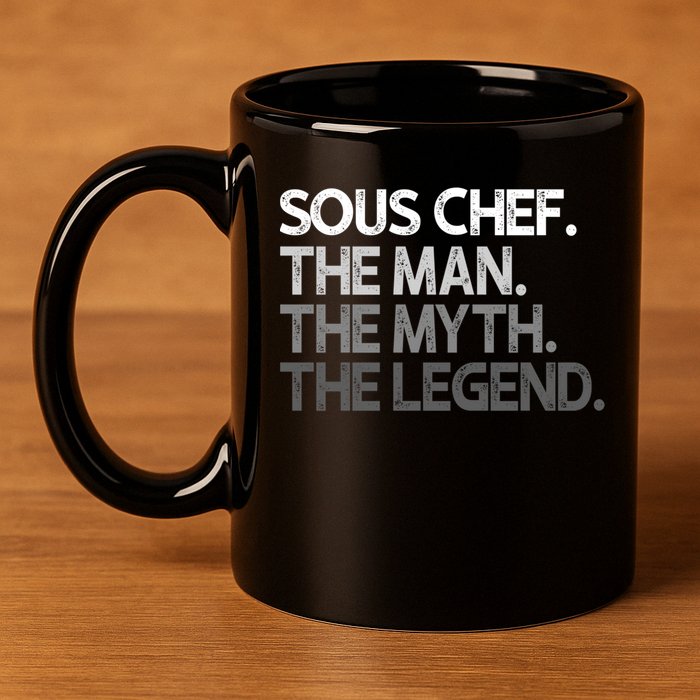 Sous Chef Gift The Myth Legend Gift 11oz C Handle Ceramic Mug