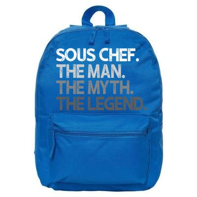 Sous Chef Gift The Myth Legend Gift 16 in Basic Backpack