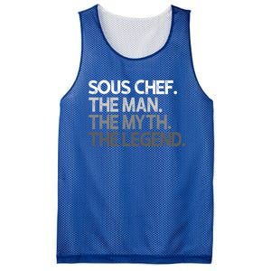 Sous Chef Gift The Myth Legend Gift Mesh Reversible Basketball Jersey Tank