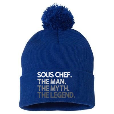 Sous Chef Gift The Myth Legend Gift Pom Pom 12in Knit Beanie
