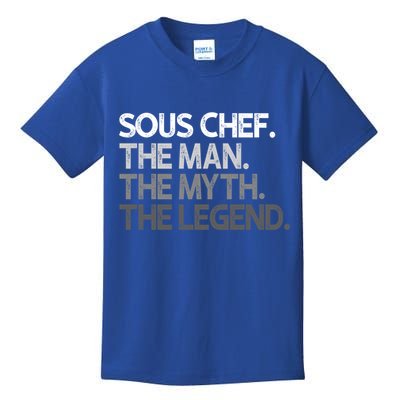 Sous Chef Gift The Myth Legend Gift Kids T-Shirt