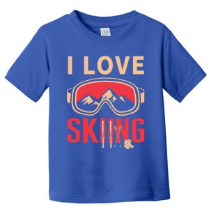 Ski Cute Gift Skiing And Ski Lover Meaningful Gift Toddler T-Shirt