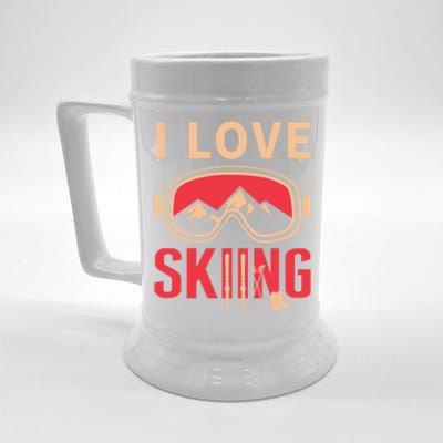 Ski Cute Gift Skiing And Ski Lover Meaningful Gift Beer Stein