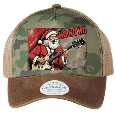 Santa Claus Guitar Player Rock And Roll Christmas Gift Legacy Tie Dye Trucker Hat