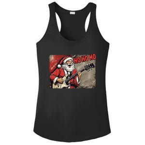 Santa Claus Guitar Player Rock And Roll Christmas Gift Ladies PosiCharge Competitor Racerback Tank