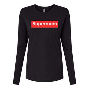 Supermom Cute Gift Womens Cotton Relaxed Long Sleeve T-Shirt