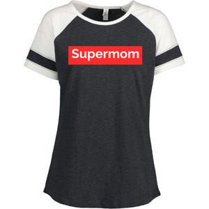 Supermom Cute Gift Enza Ladies Jersey Colorblock Tee