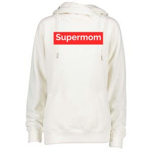 Supermom Cute Gift Womens Funnel Neck Pullover Hood