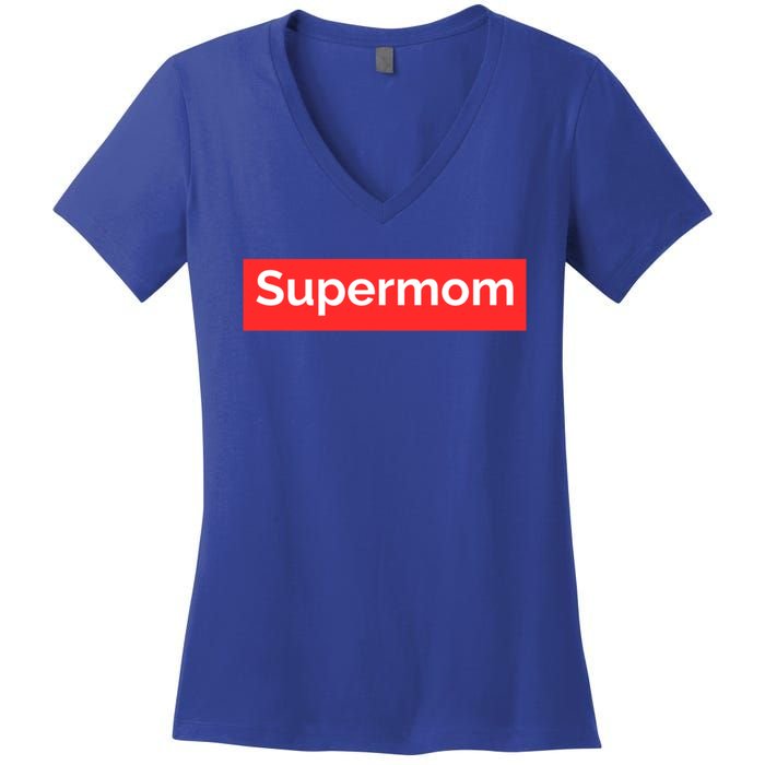 Supermom Cute Gift Women's V-Neck T-Shirt