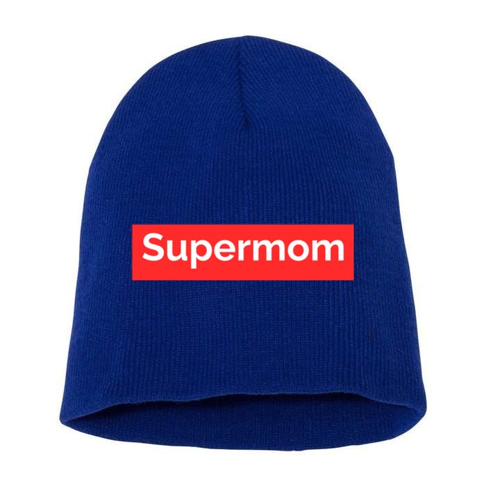 Supermom Cute Gift Short Acrylic Beanie