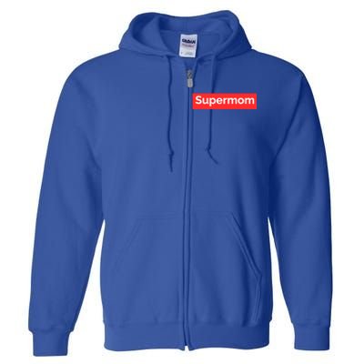 Supermom Cute Gift Full Zip Hoodie