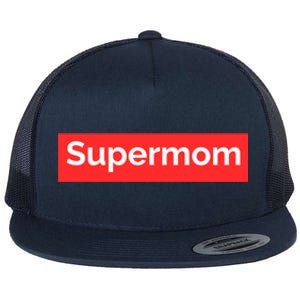 Supermom Cute Gift Flat Bill Trucker Hat